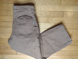 Duluth Trading Mens 37x28 Flex Fire Hose Cargo Pants Brown Work Utility ... - $27.99