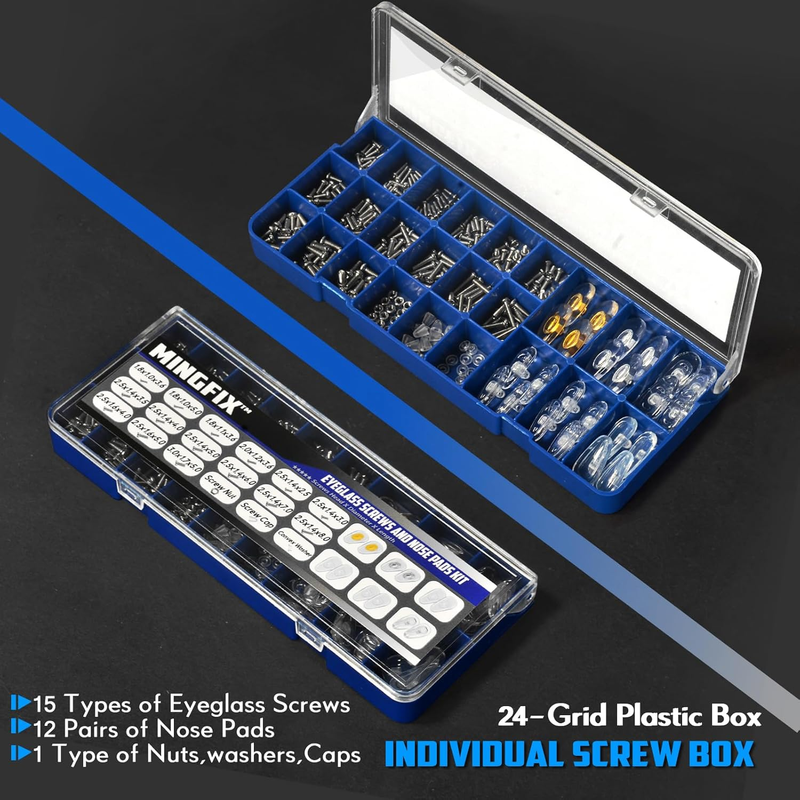 Eyeglass Sunglass Repair Kit,Mingfix Magnetic Eye Glasses Repairing Tool Kit wit Item image 9