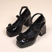 Y jane lolita shoes gothic chunky high heel platform shoes female tied cosplay harajuku thumb200