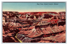 Hopi Point in Grand Canyon National Park, Arizona Linen Postcard Unposted - £3.86 GBP