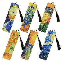 Diamond Painting Completed Van Gogh Bookmark with Tassel - $9.99