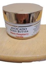 The Grecian Soap Company Avocado Body Butter 4oz- Black Raspberry Vanilla - £19.65 GBP