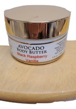 The Grecian Soap Company Avocado Body Butter 4oz- Black Raspberry Vanilla - £19.75 GBP