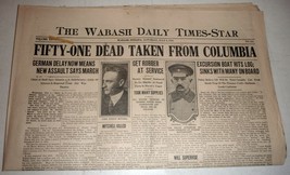 Wabash, IN Daily Times-Star, July 6, 1918 - Wabash Co. Service Flag List - $19.75