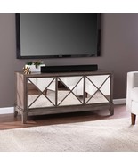 Wallaston Mirrored Media Cabinet | Stylish Storage &amp; Decor - $461.82 CAD