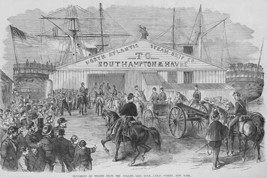 Union troops embark at Canal Street Dock for transportation to the South. - £15.70 GBP