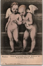 Postcard Italy Firenze Raffaello Sanzio-Angioli della madonna del Baldac... - £4.64 GBP