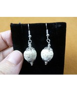 (DP3-621) REAL Late Pleistocene Stegodon gray stone bead silver dangle E... - €14,57 EUR