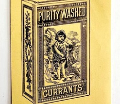 Purity Washed Currants 1894 Advertisement Victorian Dried Fruit Snack 1 ... - $19.99
