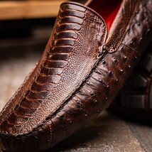 Alba Kango Slip On Classic Shoes Crocodile Skin Tabac image 7