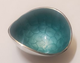 Artisan d&#39;Orient Wave bowl  5&quot;, Color - Aqua - £8.07 GBP