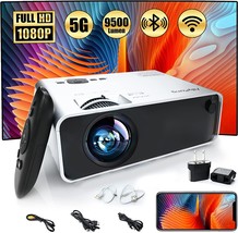 Mini Portable Projector With Wifi And Bluetooth, Video Projector, 2022 Upgrade - £83.06 GBP