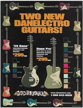 Danelectro &#39;59 Dano &amp; Dano Pro Electric guitars 2007 guitar ad print - $3.60