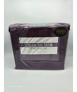 Adults Maroon Luxurious Satin Premium Bed Sheet 4 Piece Set Twin/Twin XL... - $29.69