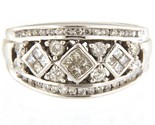Diamond Women&#39;s Cluster ring 14kt White Gold 410951 - £640.66 GBP