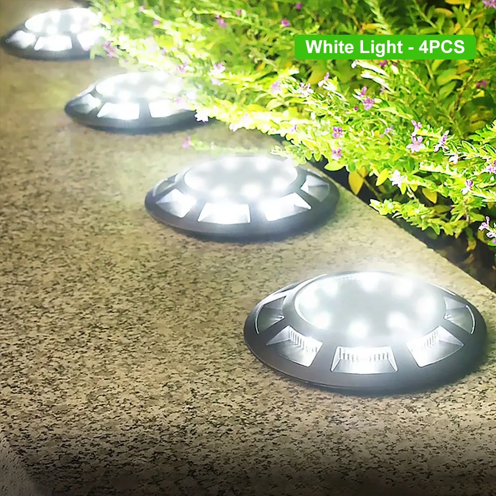 4PCS 16LED Garden Solar Light Outdoor for Courtyard Lawn Pathway Patio Stairs Dr - £245.73 GBP