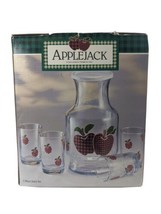Anchor Hocking Apple Juice Set Carafe Glasses Applejack - £38.44 GBP