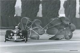 Parachute Stop Racing Racecar Photography by Mo Hernandez Metal Sign - $39.95