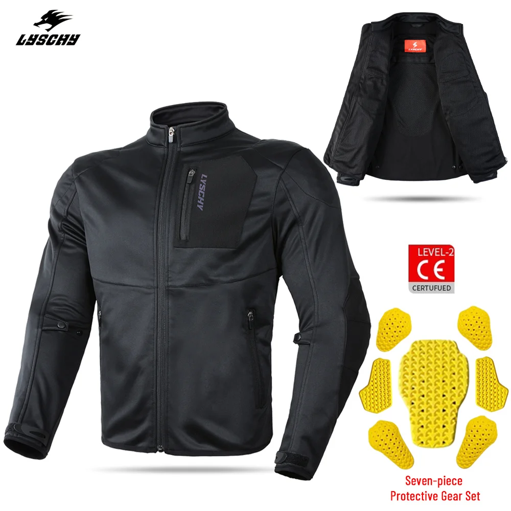 Men Elasticity Slim Fit Motorcycle Full Body Body Armor Jacket Waterproo... - £125.81 GBP