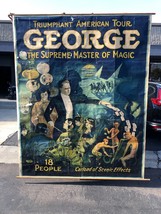 1920 Antique George the Supreme master of Magic Banner Otis Lithograph 7... - €2.546,24 EUR