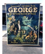 1920 Antique George the Supreme master of Magic Banner Otis Lithograph 7... - €2.552,09 EUR