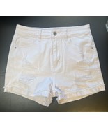 SHEIN Jean Shorts Distressed Women’s Size 6 White - $260.71 MXN