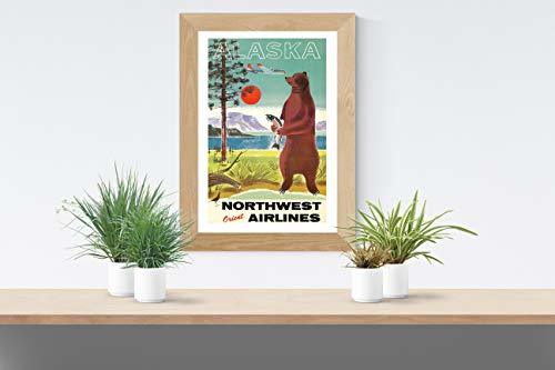 Primary image for Vintage Alaska Travel Poster - Art Print - 13" x 19" - Custom Sizes Available