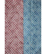 Springs Industries Pink or Blue Dots Circles Cotton Fabric OOP Early 200... - $10.99