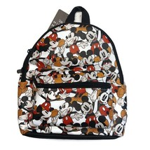 Bioworld Disney MINI Backpack Multi-Color Laughing MICKEY MOUSE 11&quot; x 9&quot; - £31.55 GBP