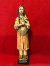 Saint Kateri Tekakwitha Statue 16" New From Colombia - £69.47 GBP