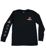 Playstation Logo with Graphic on Sleeves Licensed Long Sleeve T-Shirt - £15.62 GBP