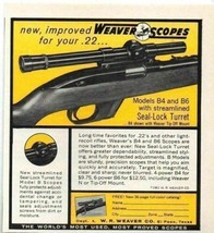 1961 Print Ad Weaver Rifle Scopes El Paso,Texas - $8.45