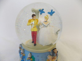 Disney Cinderella &amp; Prince Charming Musical Wedding Snowglobe  - £35.14 GBP