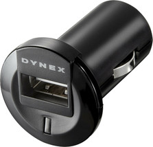 New Dynex DX-ACDC2XD Single Usb Port Car Outlet Charger Black Adapter - £4.37 GBP