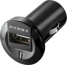 NEW Dynex DX-ACDC2XD Single USB Port Car Outlet Charger Black Adapter - £4.46 GBP