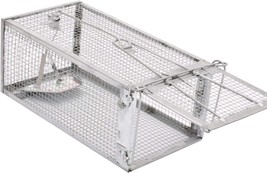 Gingbau Humane Rat Trap Live Chipmunk Mouse Cage Trap for Indoors and Outdoors - £25.19 GBP