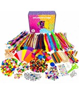 Uncle Jungo Toys Art &amp; Crafts Supplies for Kids- 1300+ Pieces Craft Kit ... - £19.84 GBP