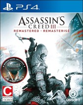 Assassin&#39;s Creed III 3 Remastered - PS4 - Brand New | Factory Sealed - £16.46 GBP