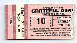 Grateful Dead Biglietto Del Concerto 10 Settembre 1983 Santa Fe Nuovo Messico - $59.39