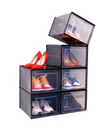Shoe Storage Box Clear Organizer: Ohuhu XL Large Size Stackable Plastic ... - £59.28 GBP