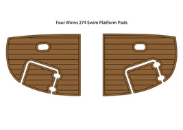 Four Winns 274 Swim Platform Step Boat EVA Foam Faux Teak Deck Floor Pad Mat - £234.21 GBP