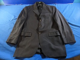 3 BUTTON DESIGNER RALPH LAUREN BLACK SUIT JACKET COAT 42R - $38.69