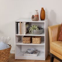 3-Shelf Bookcase with Adjustable Shelves, White - $51.60