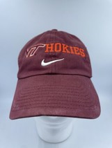 Nike Virginia Tech Hat Hokies VT Maroon Baseball Cap NCAA Football Strapback Dad - £9.25 GBP