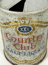 Country Club Malt Liquor Vintage Original Steel 8oz Beer Can - $6.45