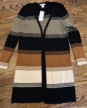 NEW Design History Women’s Stripe Open Cardigan Sweater Size M NWT - $88.61