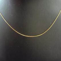 18K Real Gond Necklace O-Shape Chain 45CM 0.9G - £31.96 GBP