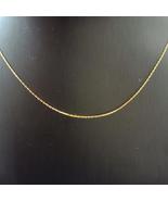 18K Real Gond Necklace O-Shape Chain 45CM 0.9G - £31.59 GBP