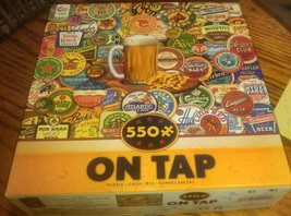 Ceaco On Tap 2017 550 Piece Jigsaw Puzzle Beer Labels - $14.99