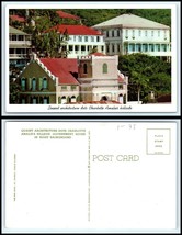 St. Thomas / Virgin Islands Postcard - Charlotte Amalie&#39;s Hillside Homes A5 - £2.52 GBP